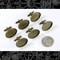 Antiqued Brass Cufflink Blanks with Oval 24mm x 18mm Settings - Three Pairs - AB-Cuff1